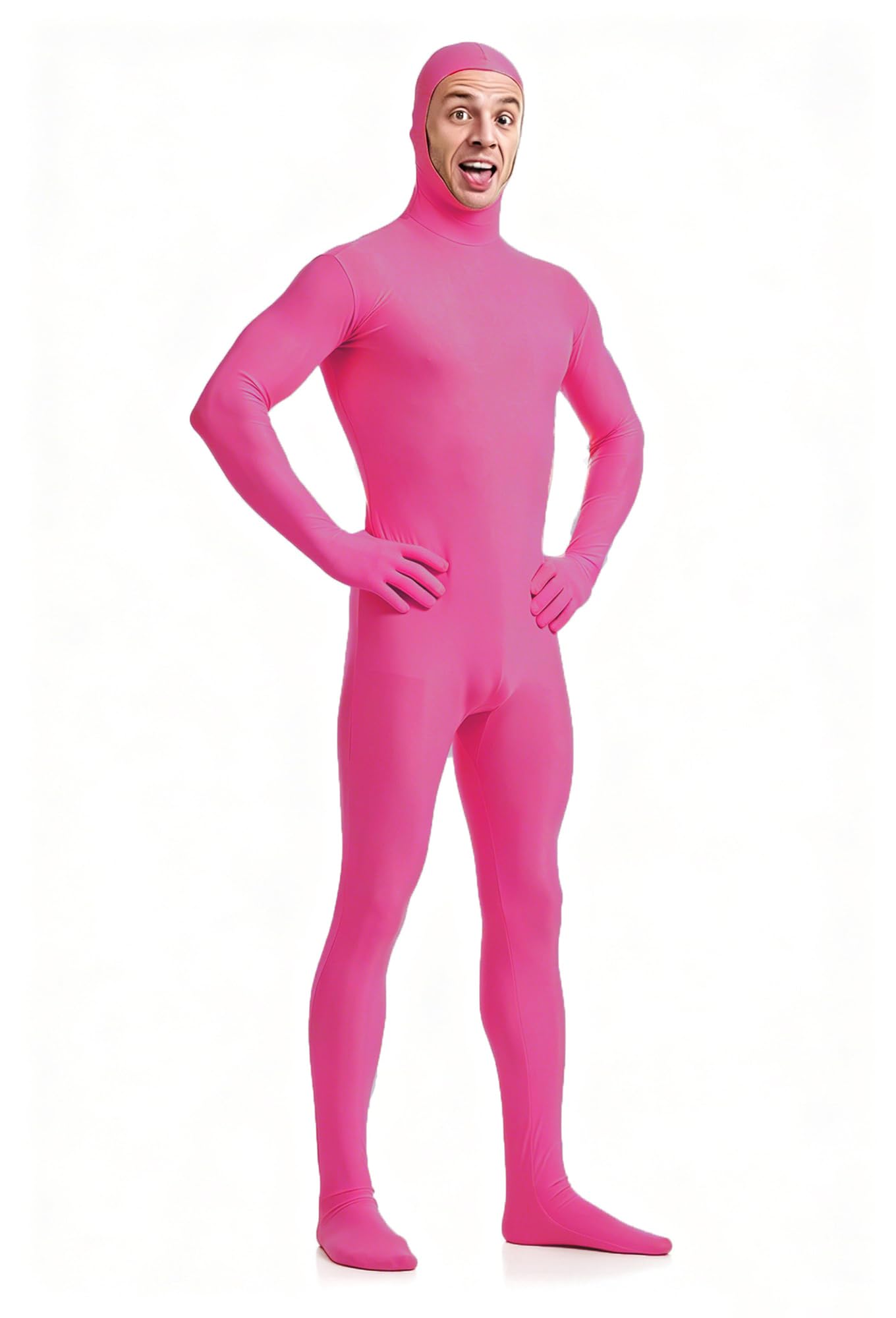 VSVO Spandex Open Face Full Bodysuit Zentai Suit for Adults and Kids