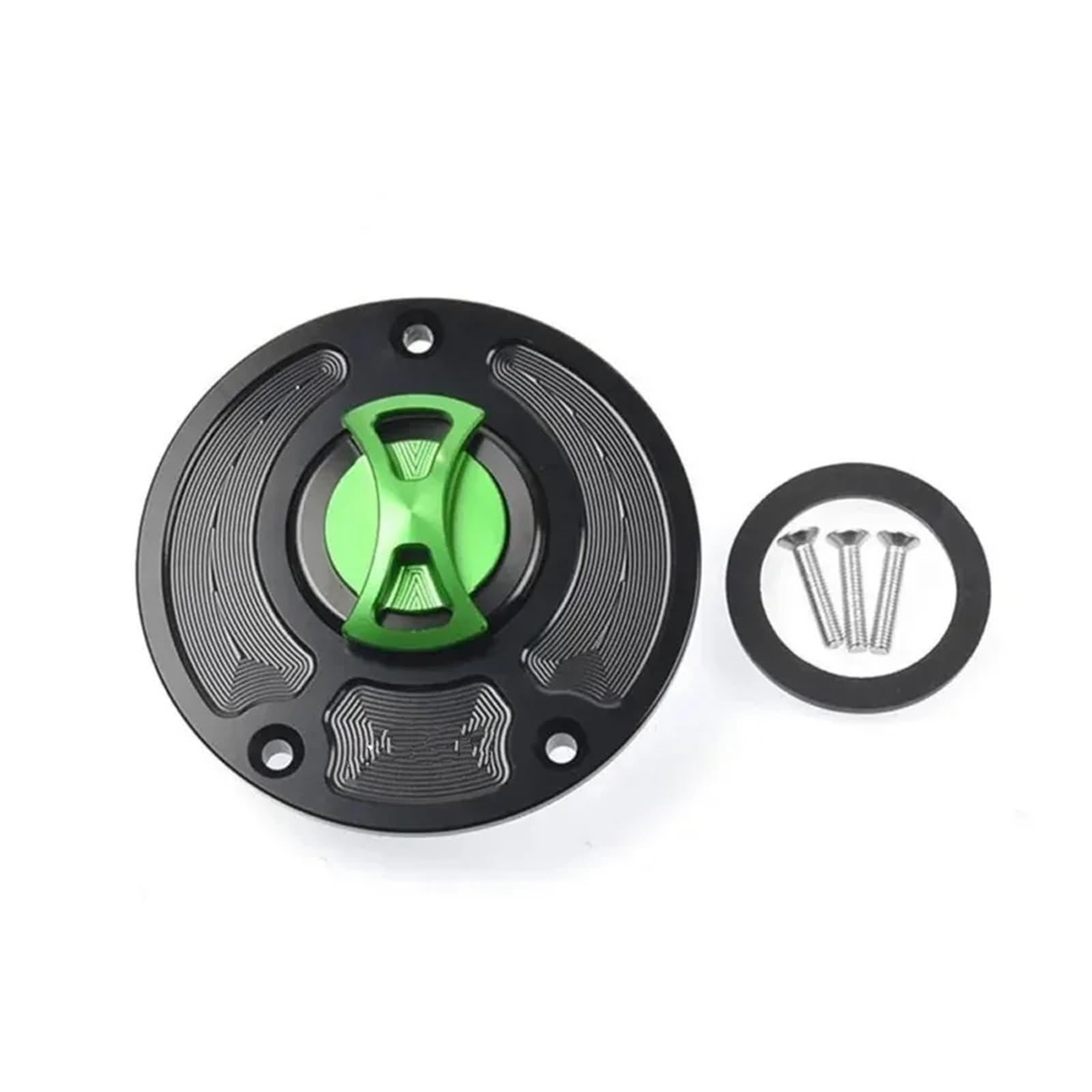 Pasuje do Kawasaki Ninja ZX-6R 636 ZX636R 2007-2018 2012-2016 ZX6R ZX 6R Bezkluczykowy korek wlewu paliwa motocyklowego pokrywka do napełniania oleju(Gold)