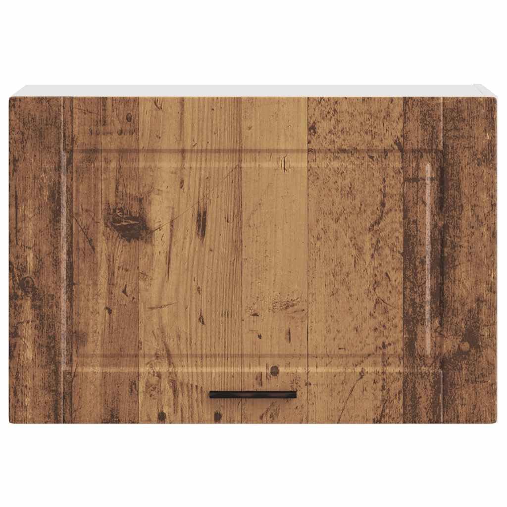 Küchen-Hängeschrank Porto Altholz-Optik Holzwerkstoff 60x31x40 cm mit viel Stauraum und Tür, Robustes Material, ideal für Küche, Esszimmer, Vorratsschrank und Organizer