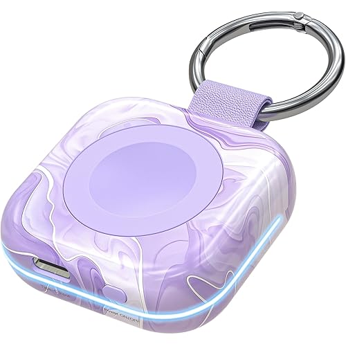 HUOTO Portable Wireless Charger for Apple Watch Magnetic iwatch Charger 1200mah Power Bank Camping Travel Essentials Watch Charger for Series 11/10/9/8/7/6/Se/5/4/3/2/1/Ultra/Ultra 2/Ultra 3