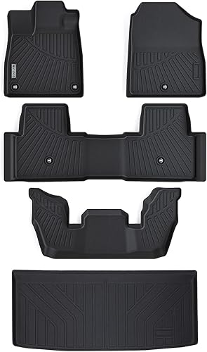 Alfombrillas y alfombrillas para maletero para Honda Pilot SportTouringEliteTrailSportEX-L, juego completo de revestimiento de 1, 2 y 3 fila y