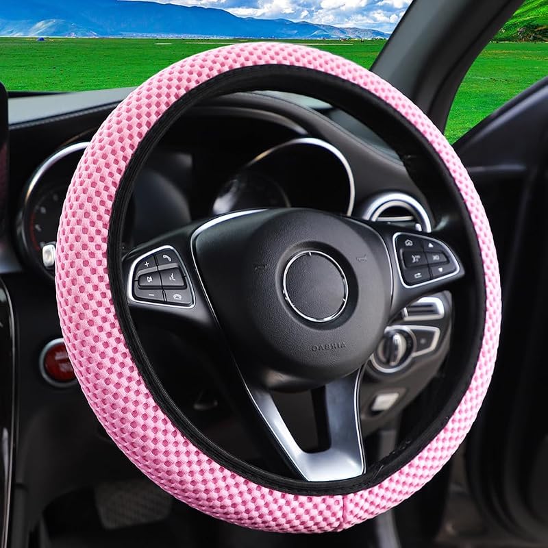 Capa para Volante em Microfibra Hiflyer Rosa para Volantes de 36,8 a 38,1 cm
