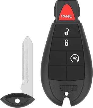 Vurkcy Key Fob Replacement for 2013-2021 Dodge Ram 1500/13-18 Ram 2500 3500 4500 5500 Car Keyless Entry Remote Control,GQ4-53T,4 Buttons