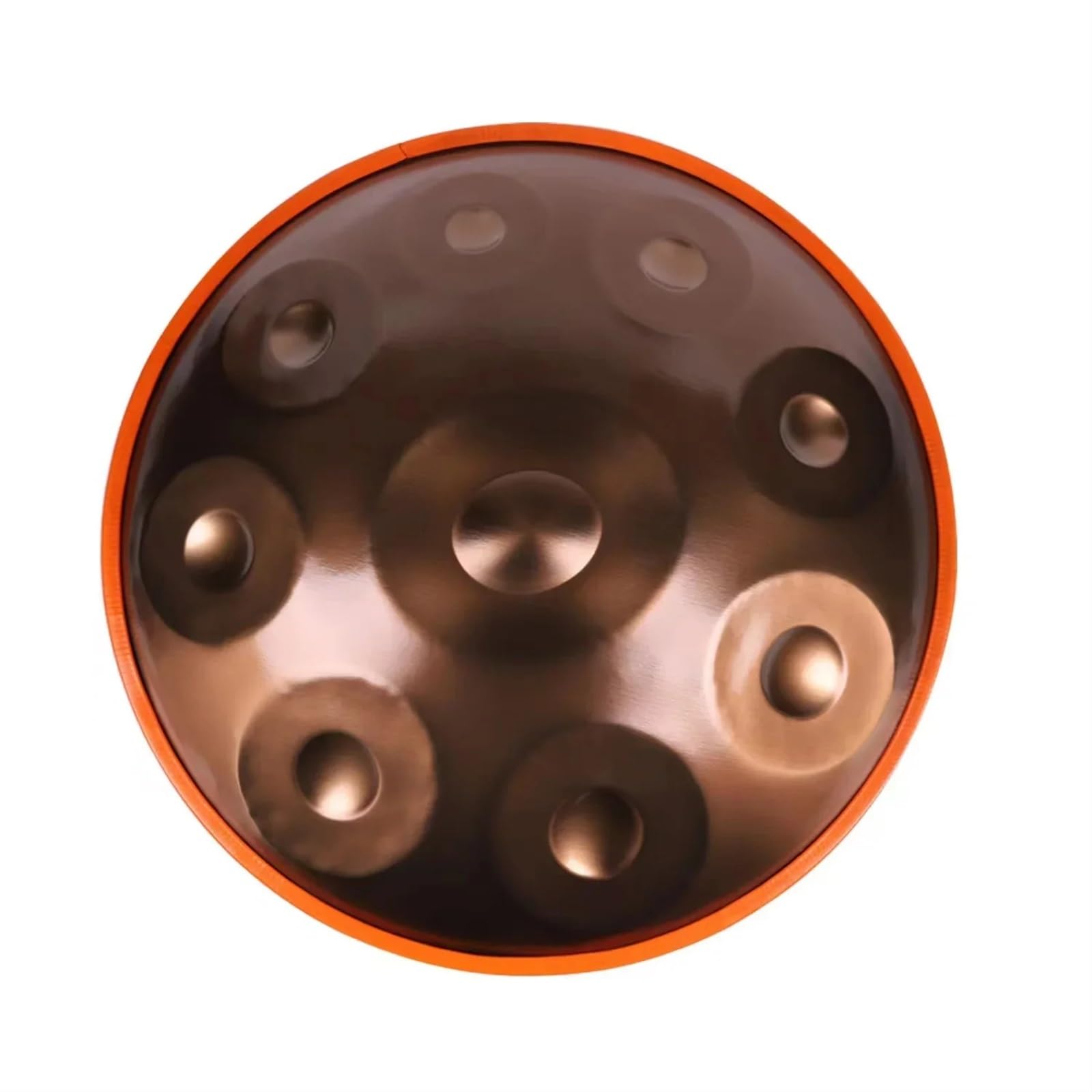 Handpan con lingua in acciaio, strumento a percussione musicale, yoga, meditazione, 432 Hz, 10,9 note, 22 pollici(Gold 9 notes)