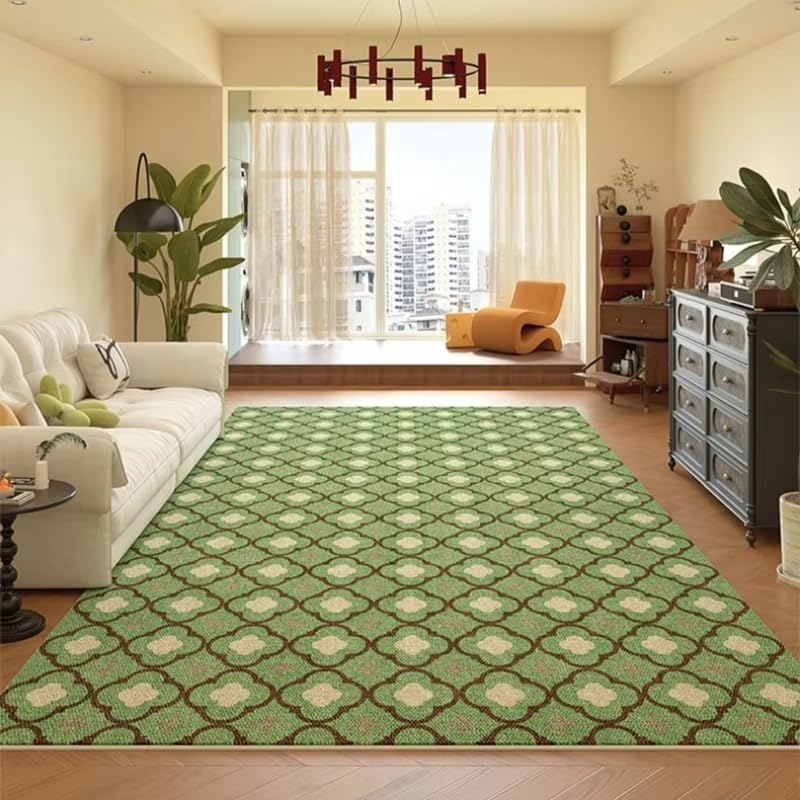 Tapis de sol bleu créatif et luxueux pour un salon moderne