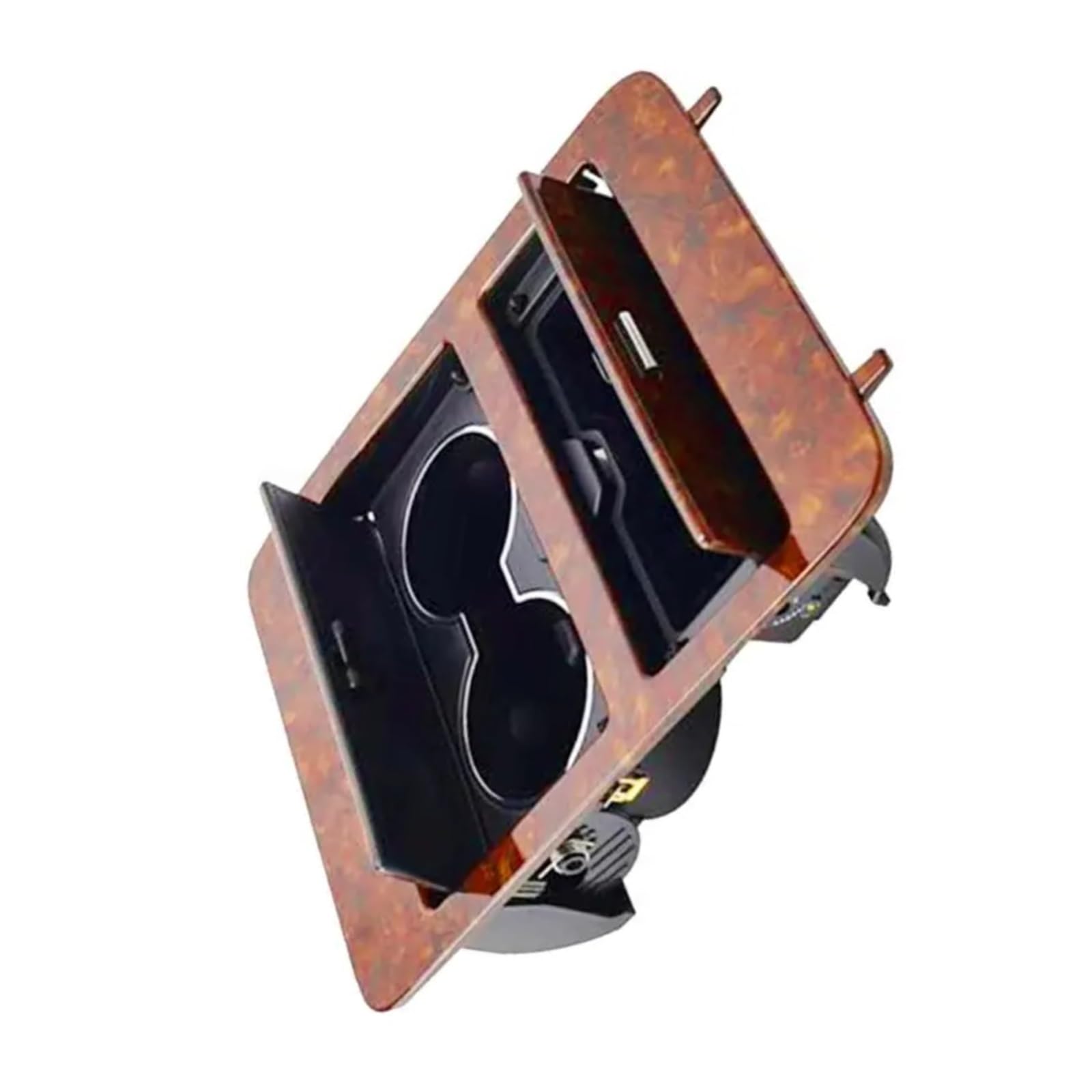 Centrale Consolle Portabevande Console Centrale Portabicchieri Inserto Portaoggetti Vassoio Portabevande Organizer Box Interno 23164631 Compatibile Con Cadillac Per Escalade 2007-2014