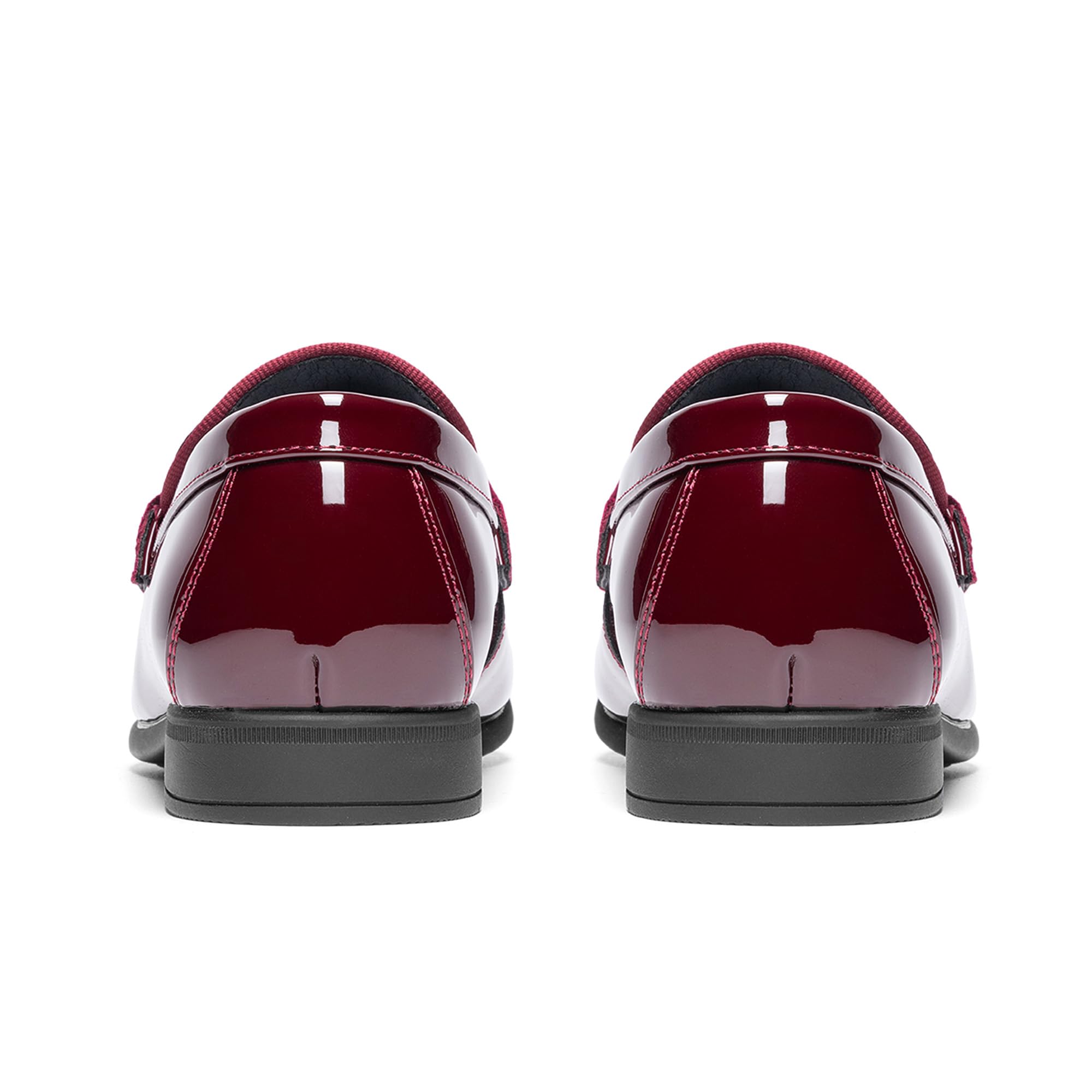 Bruno Marc Scarpe da bambino Mocassini Smoking | Slip-on classico in velluto verniciato, per matrimoni, lauree, chiesa, scuola, uso quotidiano