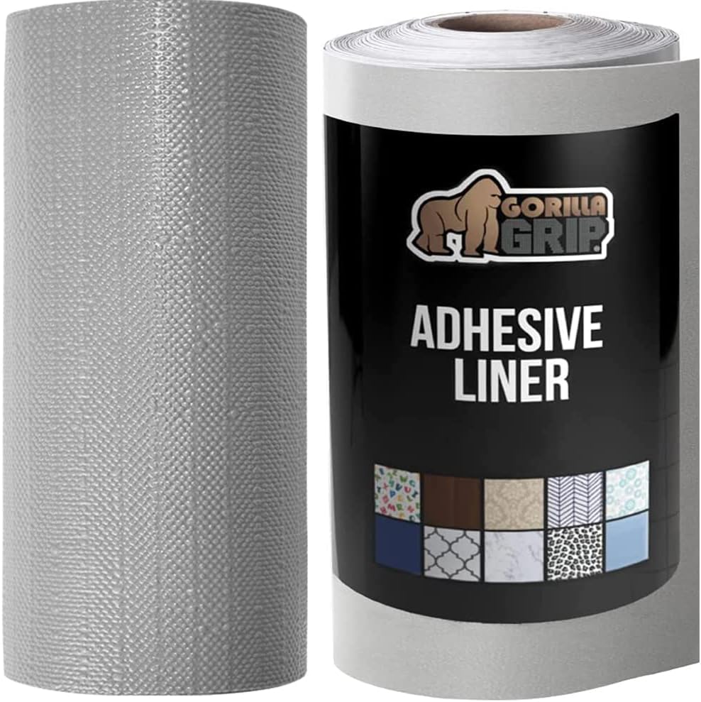 Gorilla Grip Smooth Drawer Liner and Adhesive Removable Liner, Smooth Liner Size