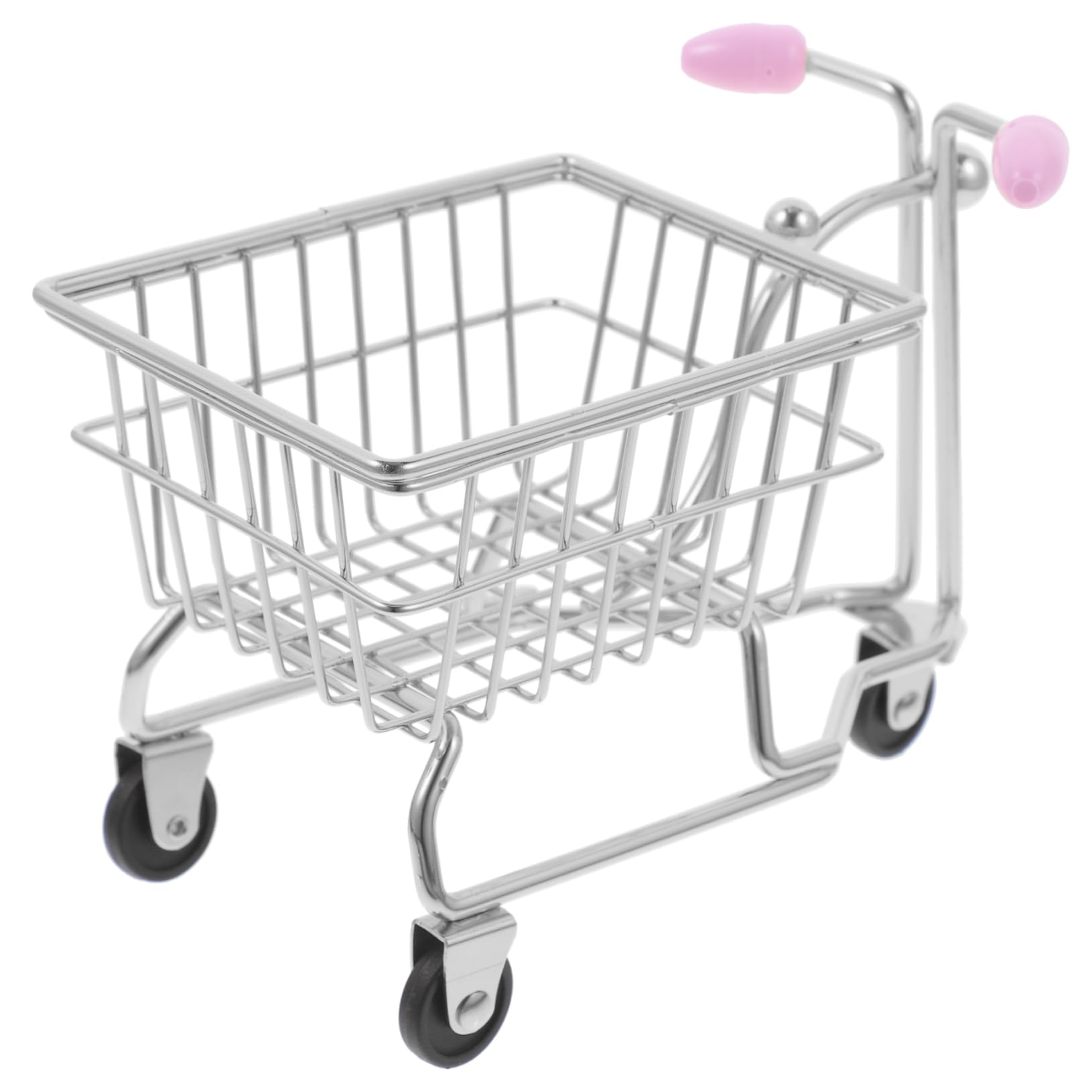 VALICLUD Mini Shopping Cart Makeup Sponge Holder Beauty Sponge Storage Rack Decorative Desktop Organizer Random Color