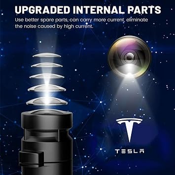 Car Door Lights for Model S/3/X/Y Logo Projector 4 Pack Tesla Puddle Lights LED Welcome Lights Ghost Shadow for Model 3/S/Y/X Accessories