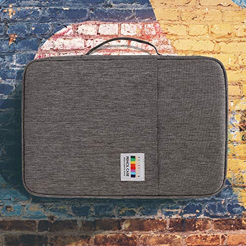 Jakago 304 Slots Pencil Case Large Capacity Gel Pen Case, Multi-Functional Organizer For Colored Pencils/Gel Pens/Markers/Makeup Brushes Stationery Pencil Pouch Bag(Gray) #TOP5