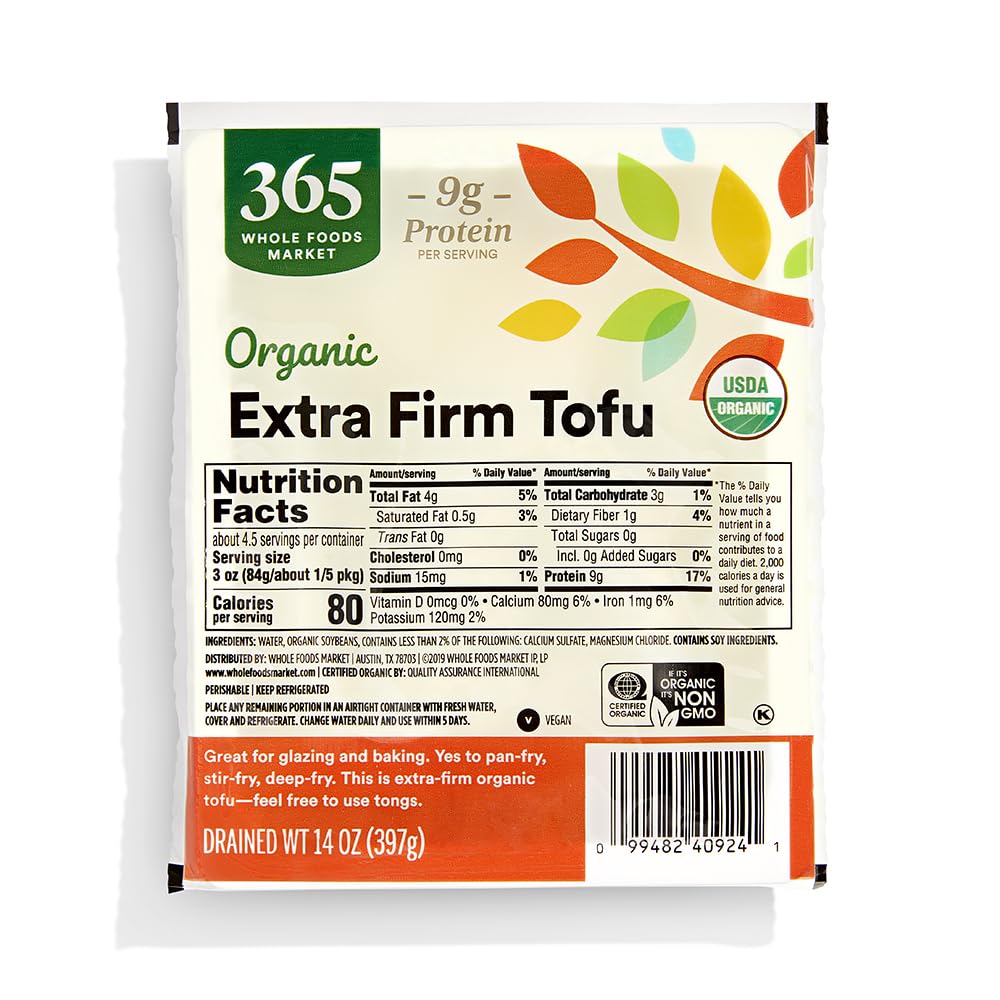 365 by Whole Foods Market Organic Extra Firm Tofu 14 oz