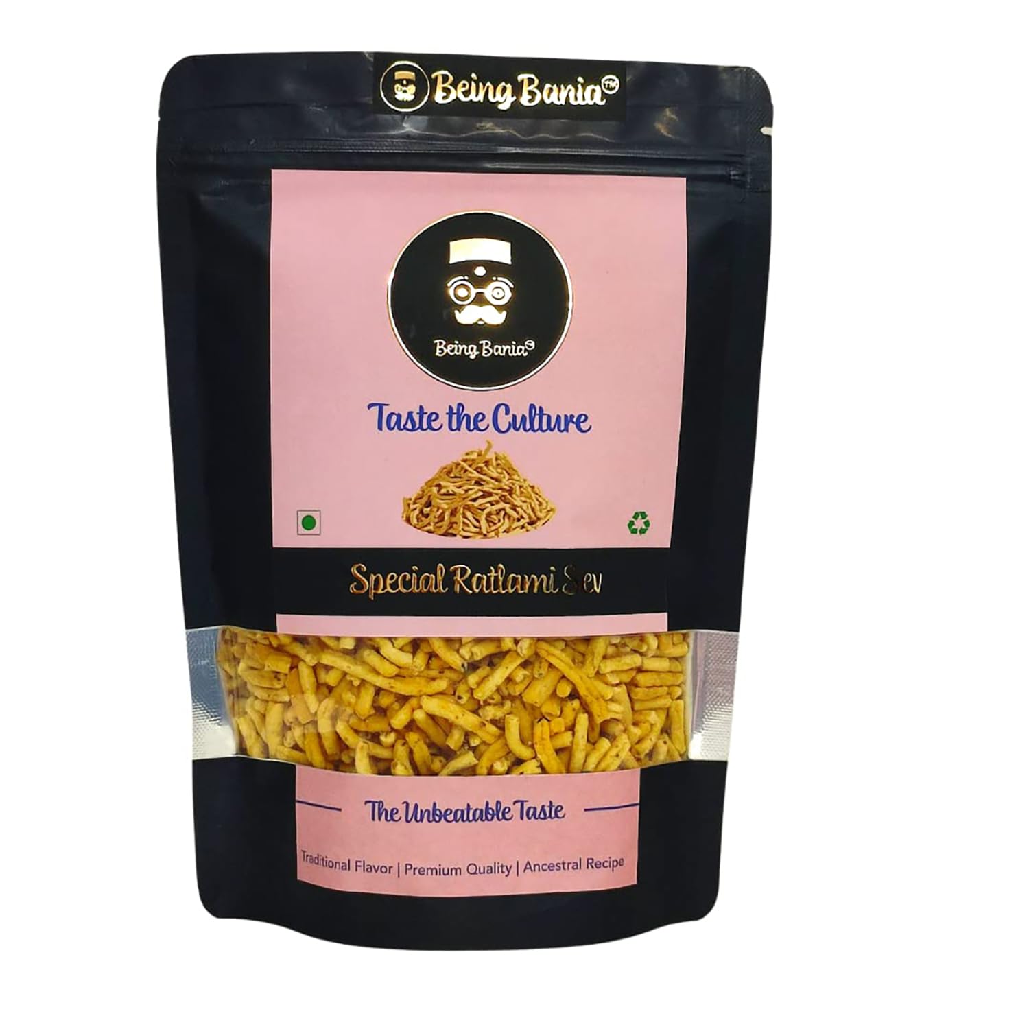 Being Bania Premium Ratlami Sev | No Palmolein Oil | No Preservatives | Fresh Indian Namkeen | Tasty Sev Bhujia made in Groundnut oil | 160g | Crispy Crunchy Indian Snack Namkeen (B0B8HPQPZV) Amazon Price History, Amazon Price Tracker