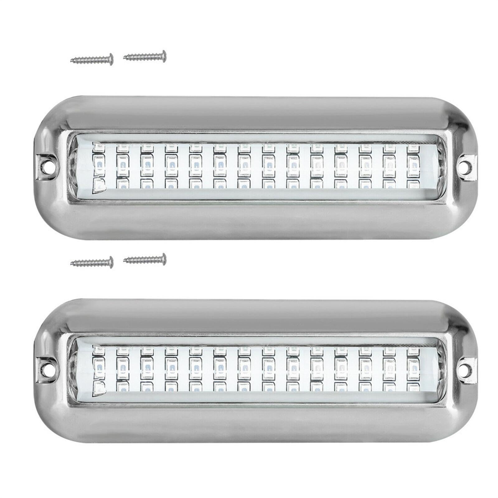 TISHITA 4 Pezzi Luci Poppa Barca LED Sottomarine Impermeabili Inox Alta Luminosità Resistenza Duratura Adatte per Immersioni Notturne Uso su Barche E Yacht