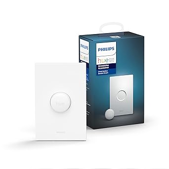 PHILIPS Hue Smart Button for Hue Smart Lights, Smart Light Control 553719 , (Hue Hub required)