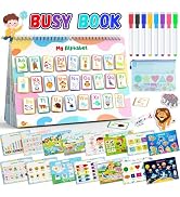 Busy Book for Toddlers 1-3, Preschool Learning Activities with 30 Themes Pre K Preschool Workbook...