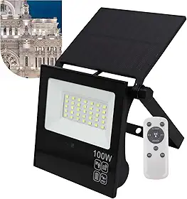 Refletor Solar Led 100w Placa Prova Dágua Dobrável Ajustável