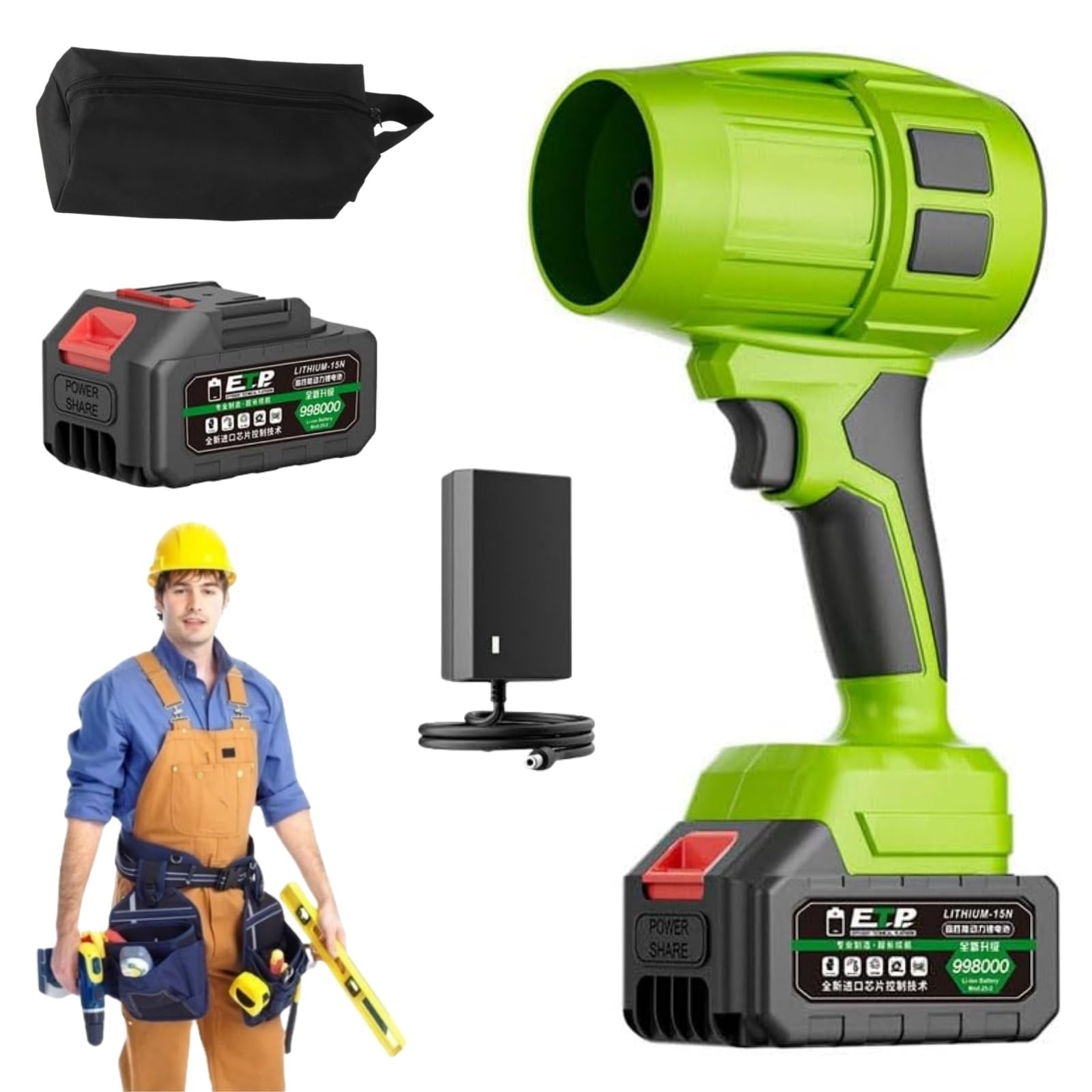 Seese Pro, Seese Pro Le Souffleur sans Fil Ultra-Puissant, Souffleur Haute Puissance Multifonction, Ultra Puissant, Portable pour Jardin L'entretien De La Pelouse