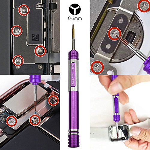 2 Pack Screwdrivers for iPhone 7 Plus Y000 0.6mm Triwing Tripoint Screwdriver Ogodeal Magnetic Y Tip Screwdriver for iPhone X 7 7 Plus 8 8 Plus Tri Wing Tip Tri Point Screwdriver