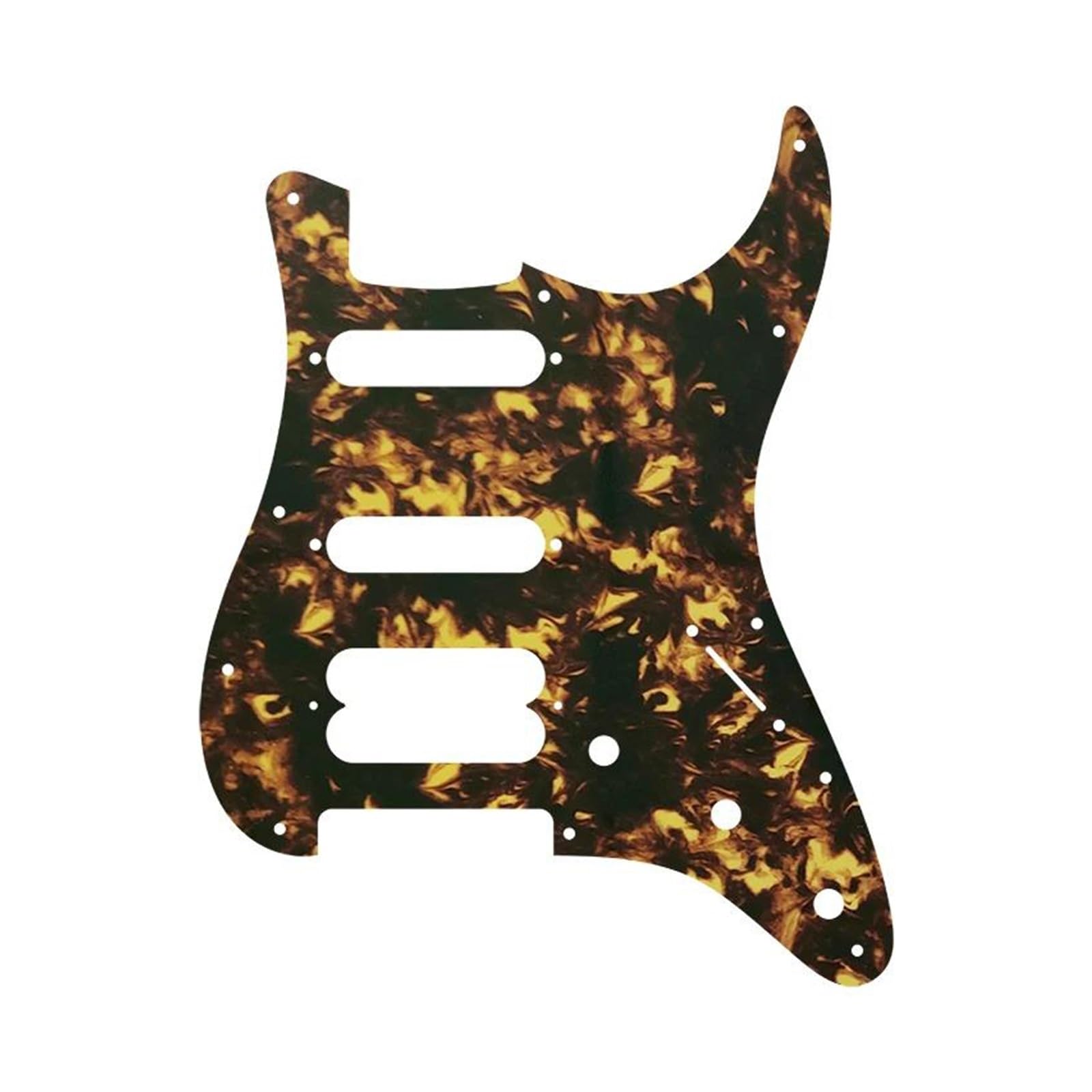 maskownica do gitary Części do gitary - Do 11 otworów na śruby Standard HSS Gitara Pickguard Scratch Plate Flame Pattern Scratch Tył(Colorful Pearl Shell)