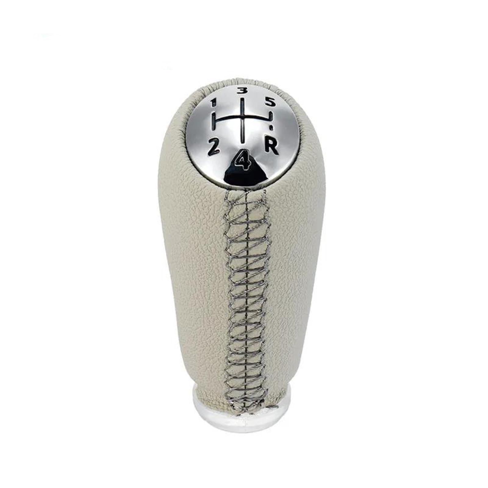 Cavinbdz Beige Chrome For Renault For Scenic Ii Mk2 For Megane 2 Mk2 Mk For Clio Iii Mk3 Mt Gear Shift Knob Shifter Stick Headball Pen Manual Gear Shift Knob(Beige Chrome)