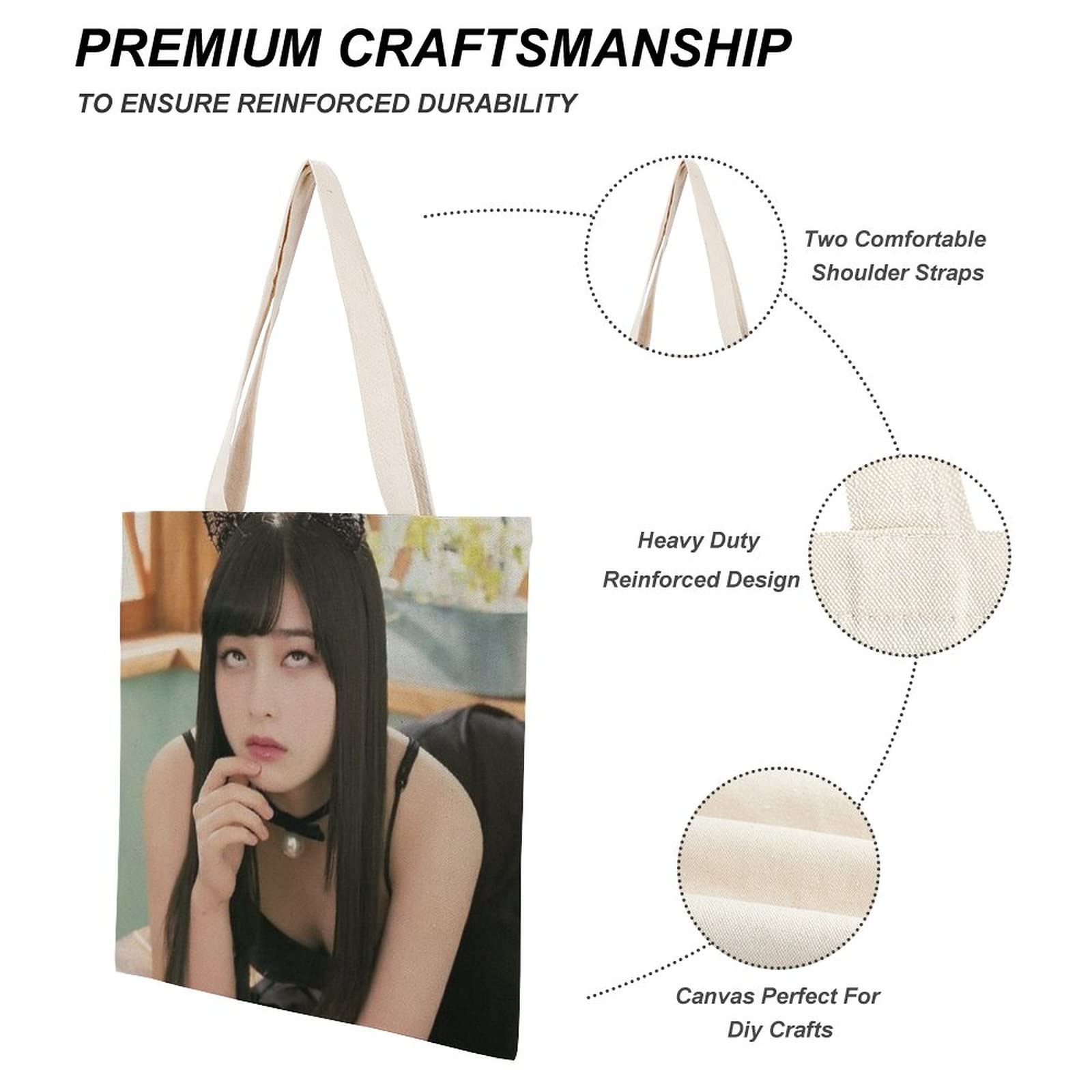 Amazon.co.jp: 橋本環奈 エコバッグ ショッピングバッグ 買い物袋 軽量