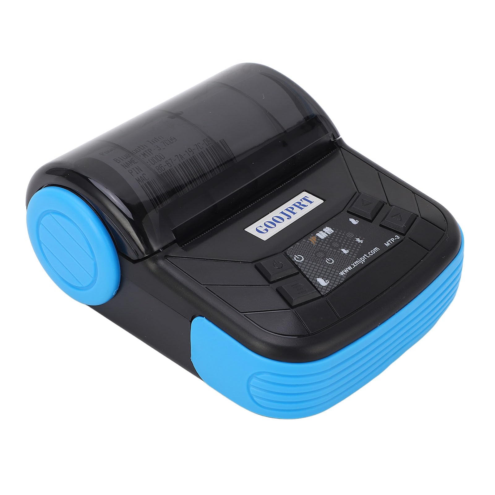 Impresora Térmica 80mm Bluetooth Impresión Inalámbrica Amplia Compatibilidad Impresora Portátil de Recibos de bajo Ruido para el Hogar Oficina Viajes de Negocios