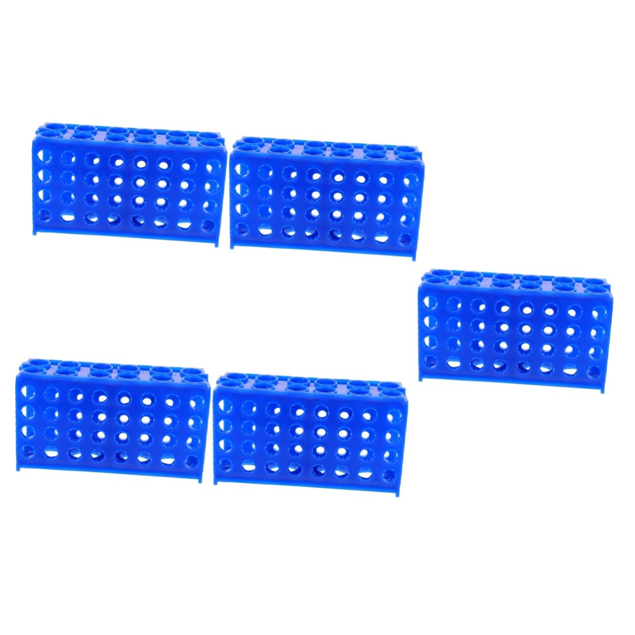 Gatuida 5piezas Gradilla Para Tubos De Ensayo Reutilizable Soporte Estable Para Tubos De Muestreo Organización Laboratorio Para Biología y Química