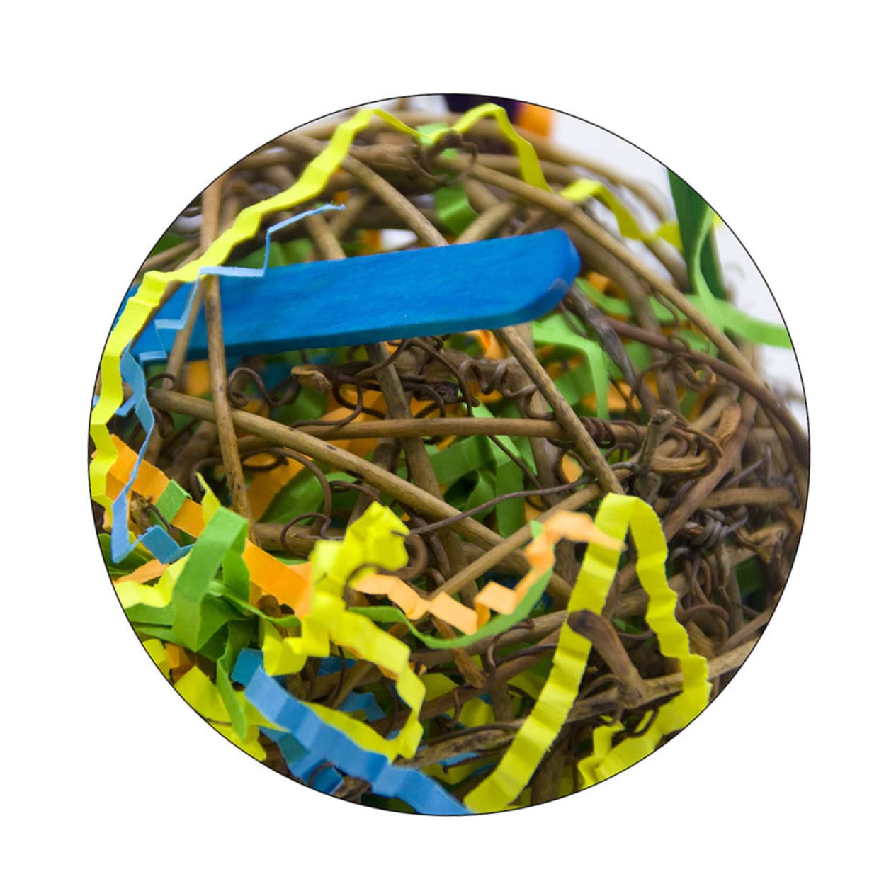 VANZACK 6pièces Jouets à Mâcher Rattan pour Oiseaux Accessoires Naturels pour Perroquets Inséparables Et Calopsittes
