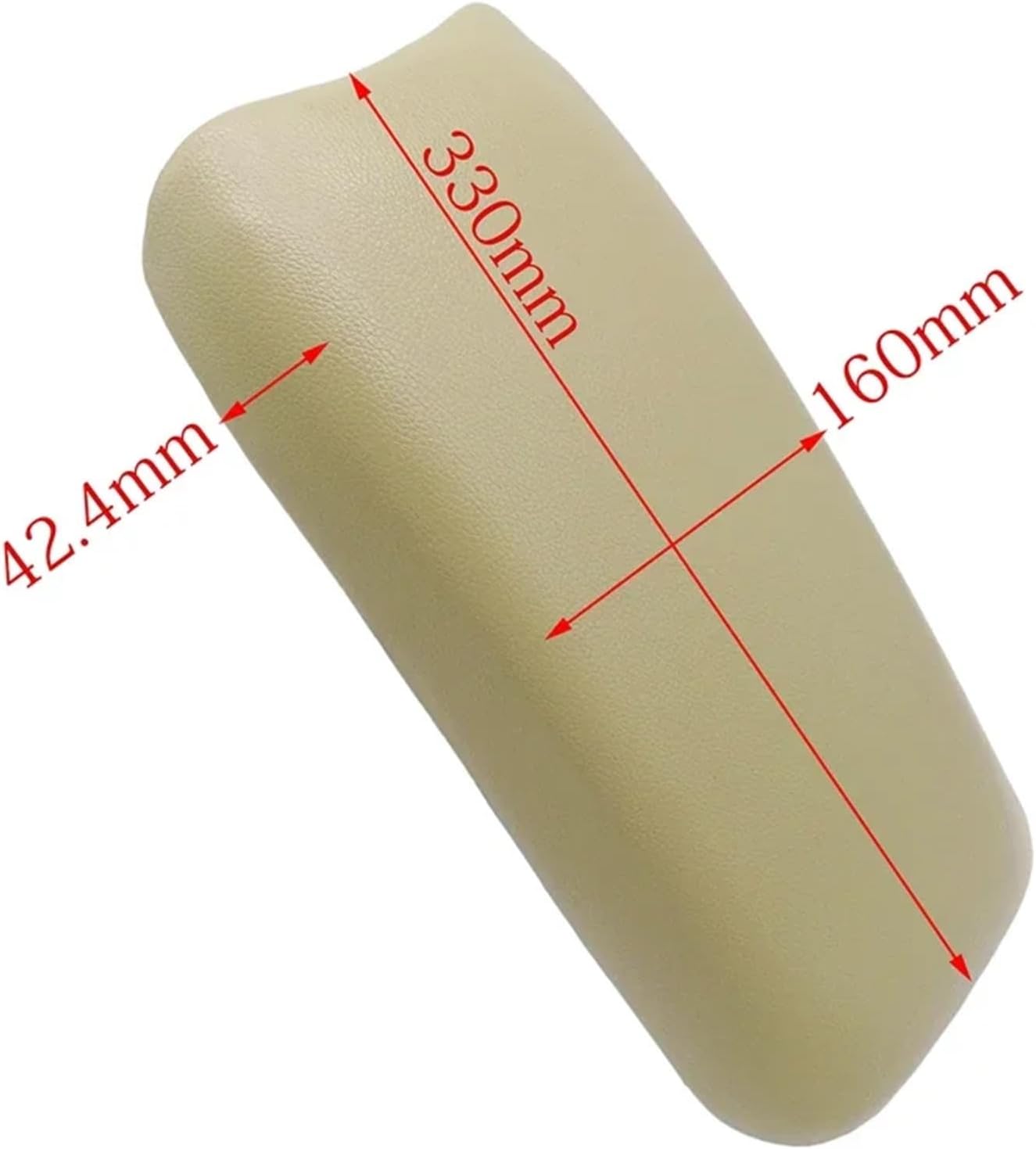 1 Piece Black/Beige Car PU Leather Center Console Armrest Cover Arm Rest Box Lid Compatible with Honda Civic 2006-2009 Auto Plastic Covers(Beige)