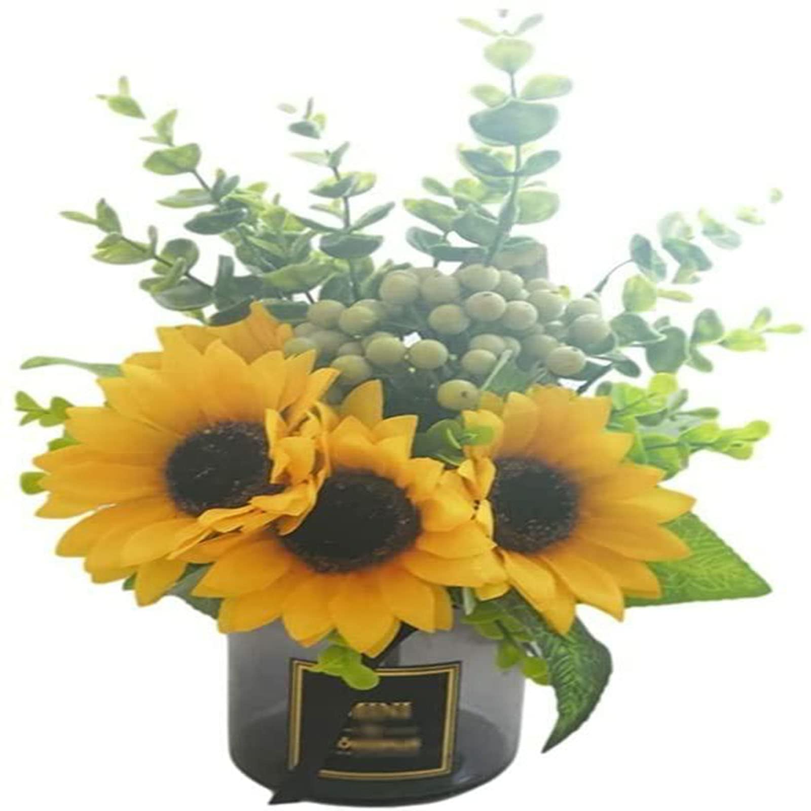 XDLEDMKIZ Artificial Flower Sunflower Bouquet Fake Flowers Faux Silk for Table Centerpieces Arrangements Party Decoration Fake Flowers