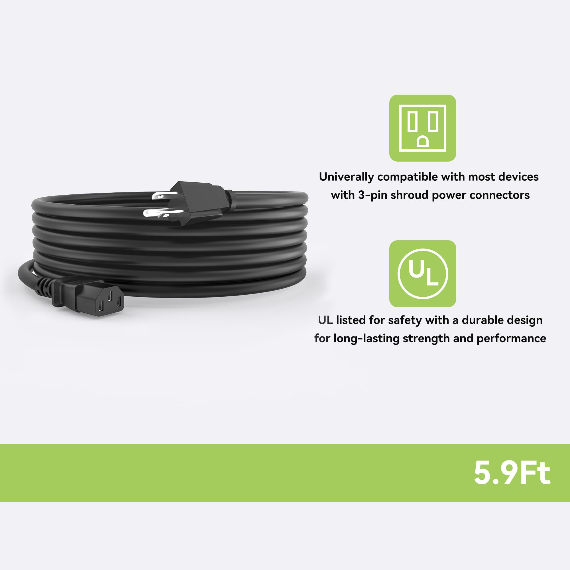 Amazon.com: PwrON AC Power Cord Cable for HP OMEN 27k 27q 27s 27qs