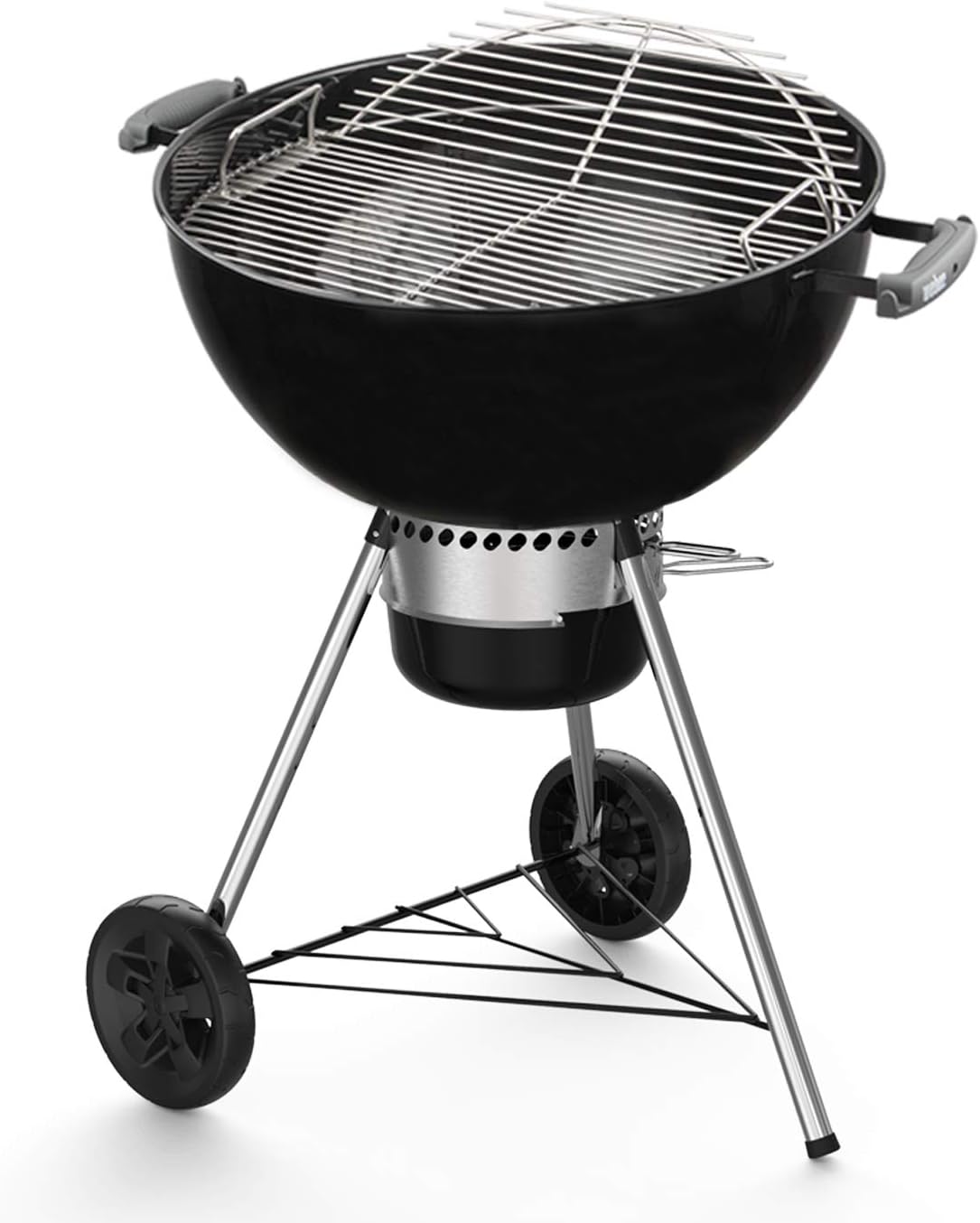 KAMaster 304 Stainless Steel Hinged Cooking Grate for 22 in Weber Charcoal Grills 21.5 in Round Hinged Cooking Grid Grill Accessory Replaces for Weber Original Kettle Series