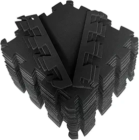 Kit 20 Tatames 50x50x10mm Economico (Preto)