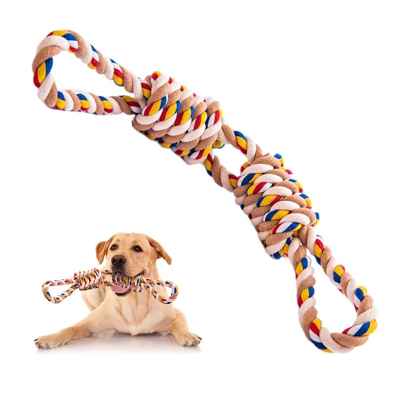 Brinquedo de Corda para Mastigação de Cães Médios e Grandes REFEVENO, Algodão, 1 Unidade