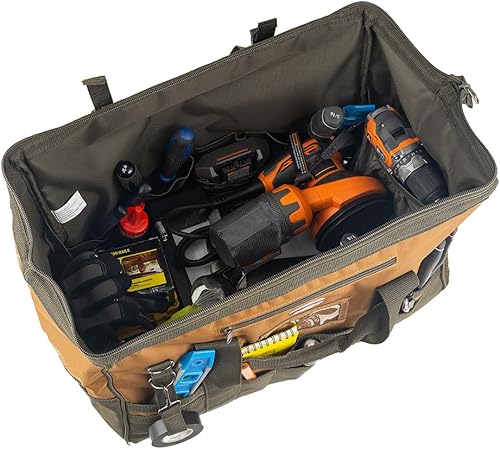 Miniatura 4 de Bucket Boss Bolsa de herramientas Gatemouth 20 en marrón, 60020, 32 litros