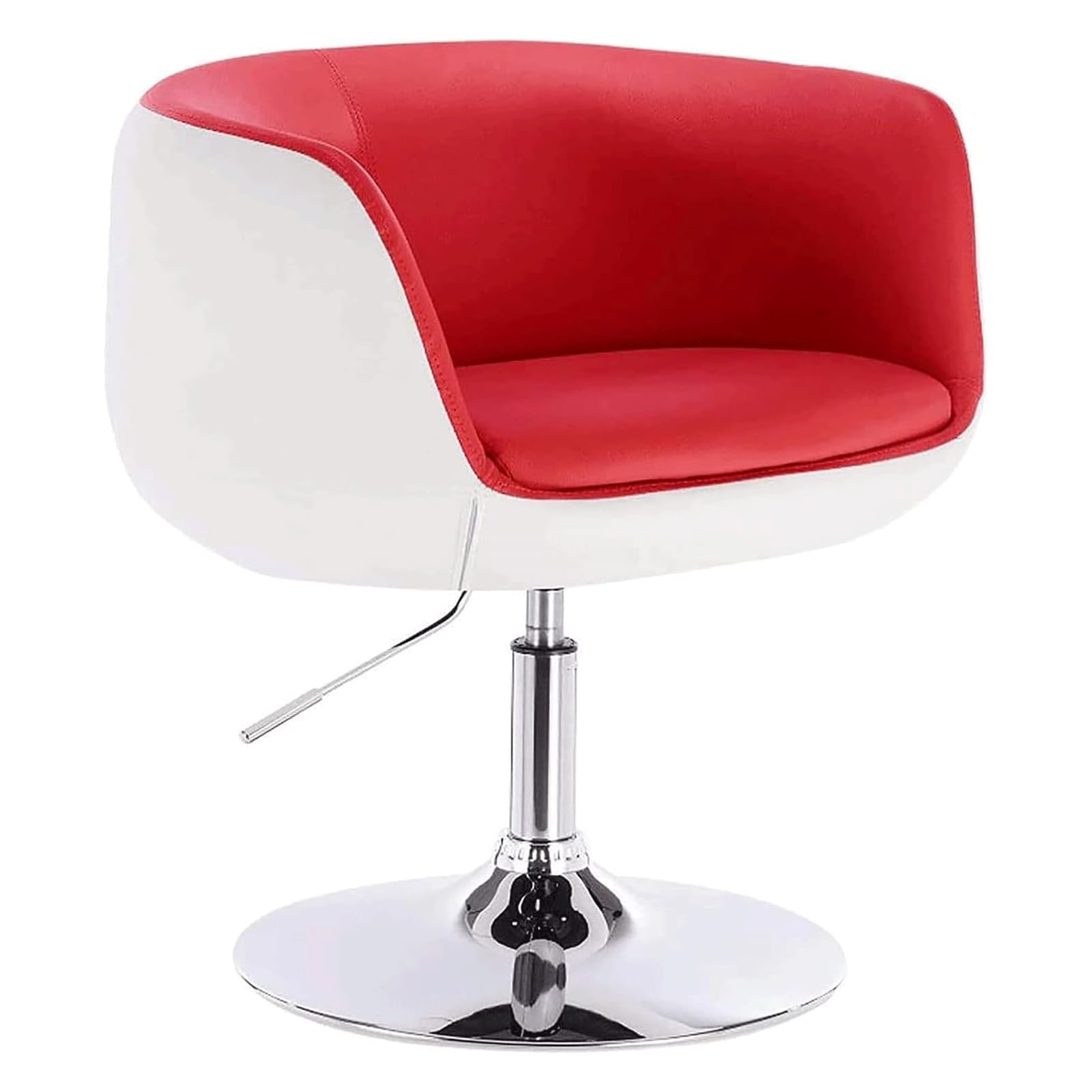 Moderna silla de escritorio de oficina, silla giratoria de cuero con altura ajustable, silla de maquillaje con elevación de gas para sala de estar o dormitorio, decoración versátil para el hogar