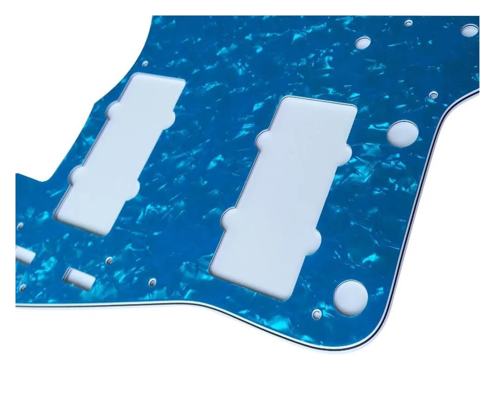 maskownica do gitary Płytka ochronna na płytkę gitarową Scratch Plate - 4-warstwowa płytka ochronna na płytkę gitarową Blue Pearl