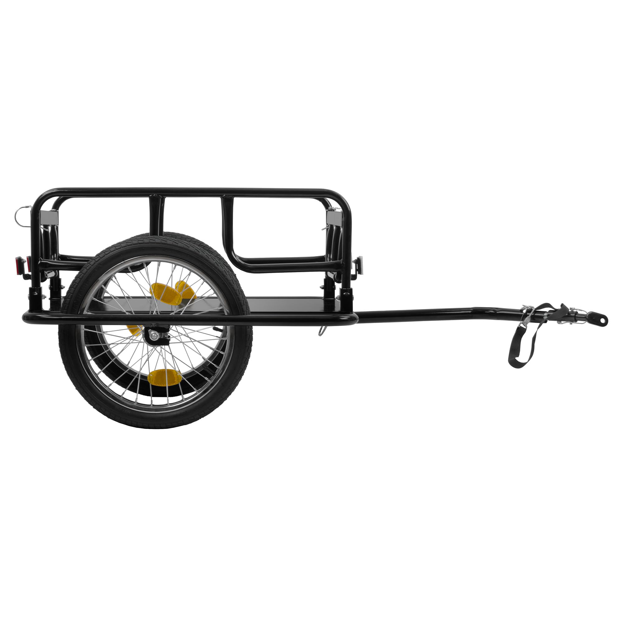 Zelsius Remorque de vélo 68 litres | Remorque de transport pliable pour 2 caisses de boissons | Chariot de transport, remorque pour vélo, remorque de charge avec attelage, remorque de roue