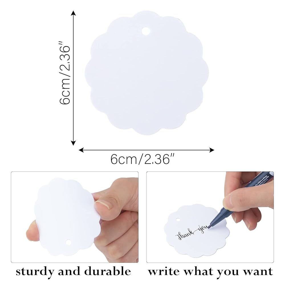 Etichette Rotonde In Carta Kraft - 50 Pezzi Con Spago Di Iuta Per Regali, Matrimoni E Bomboniere