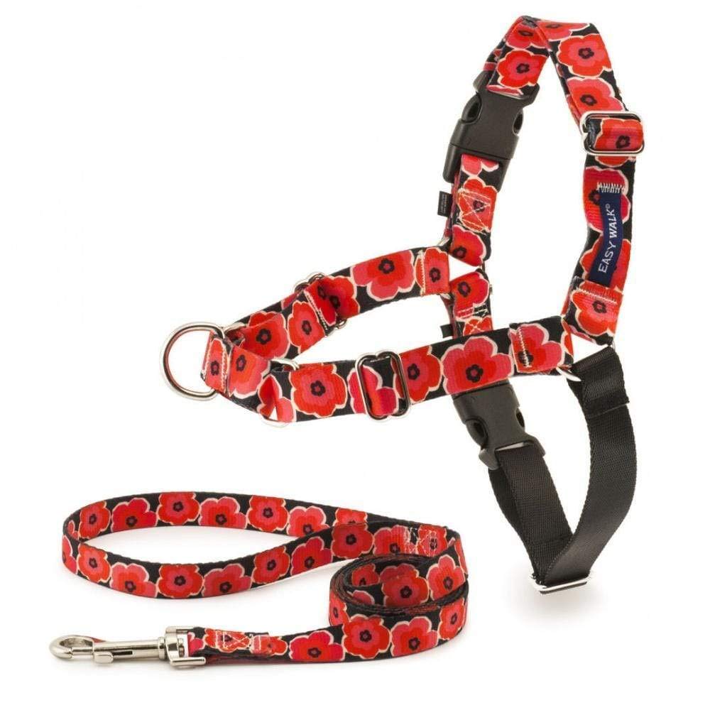 EWH-C-HC-S-POP Easy Walk Chic Harness, Small, Poppies
