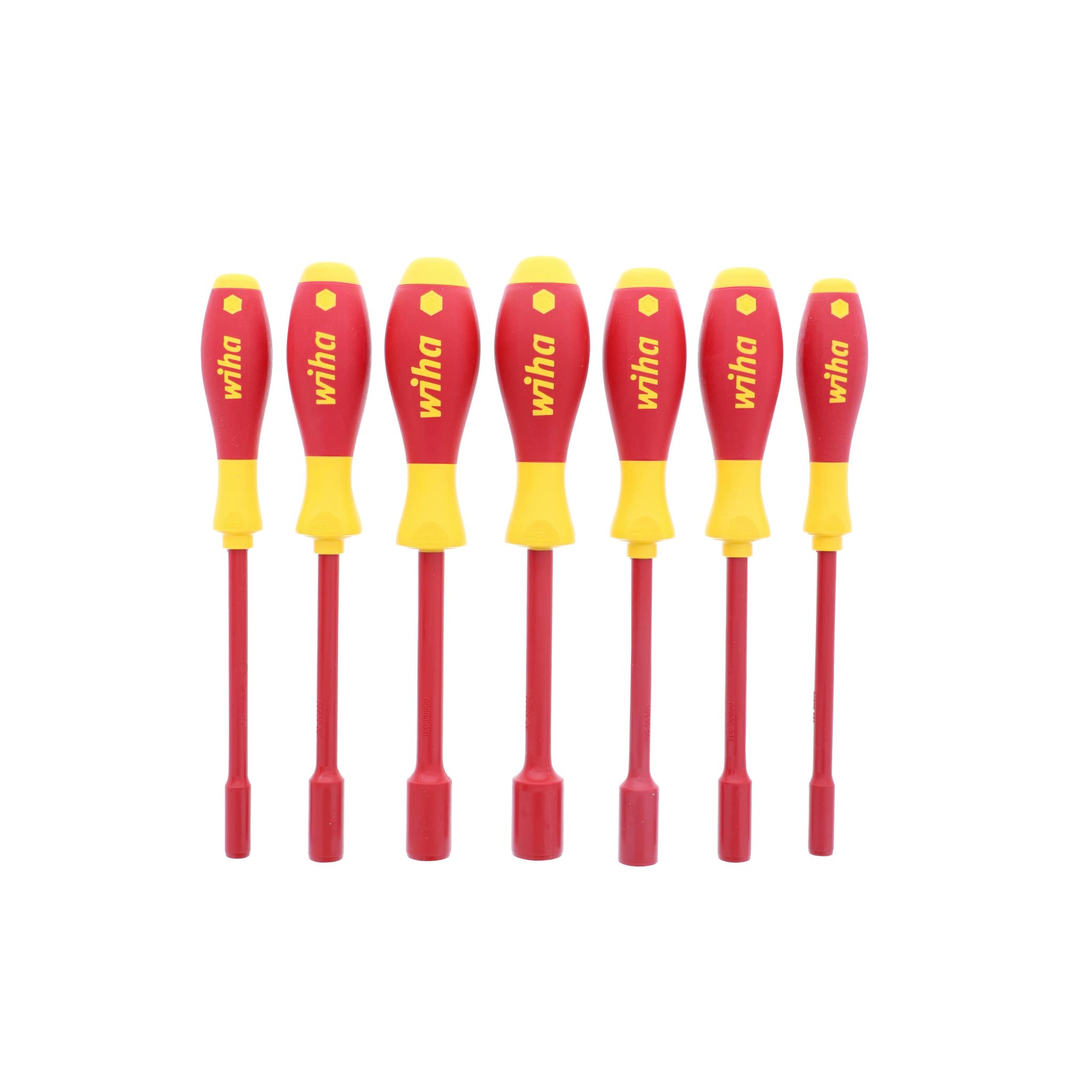 Juego de destornilladores de tuerca aislados que incluye: 3/16 "– 1/2" 7 Piezas