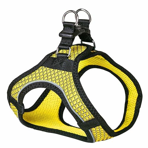 Nobby Arnés de Malla Air Amarillo XS-S Pecho: 30-35 cm, Vientre: 30-36 cm