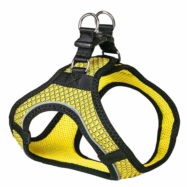 Nobby Arnés de Malla Air Amarillo XS-S Pecho: 30-35 cm, Vientre: 30-36 cm