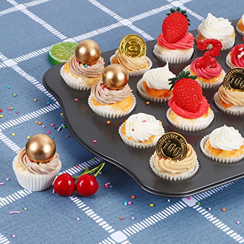 Caperci 500 Count Mini Cupcake Liners White Muffin Liners Greaseproof No Smell Small Cupcake Wrappers Baking Cups thumb #1