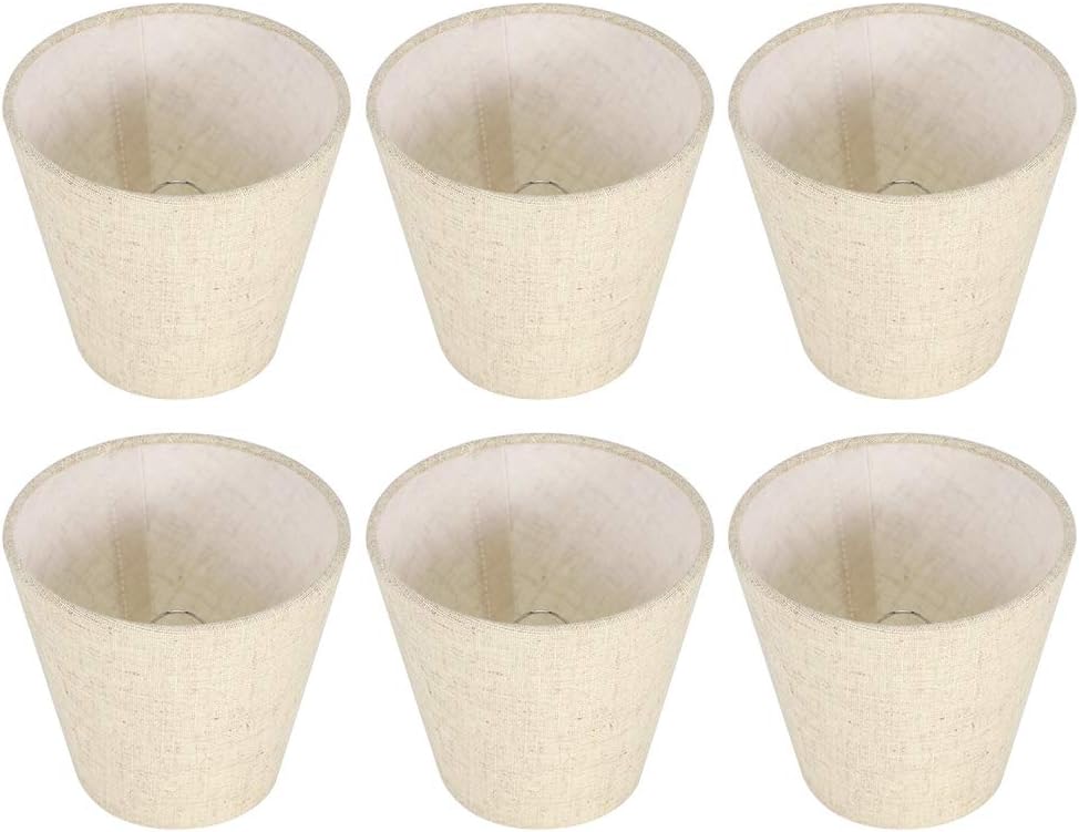 6pcs Chandelier Lampshade E14 Solid Lamp Shade Nordic Fabric Wall Lamp Cover for Home Decoration Decor