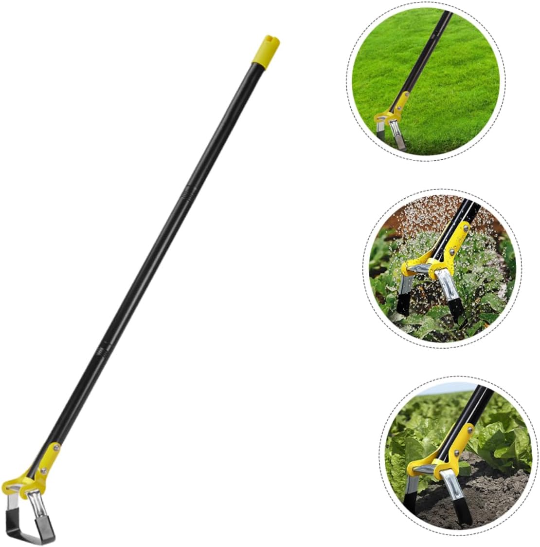 VANZACK Small Hand Hoe for Gardening Lightweight Metal Weeding Tool for Easy Soil Loosening Weeding and Transplanting Compact Design for Home Use and Outdoor Activities