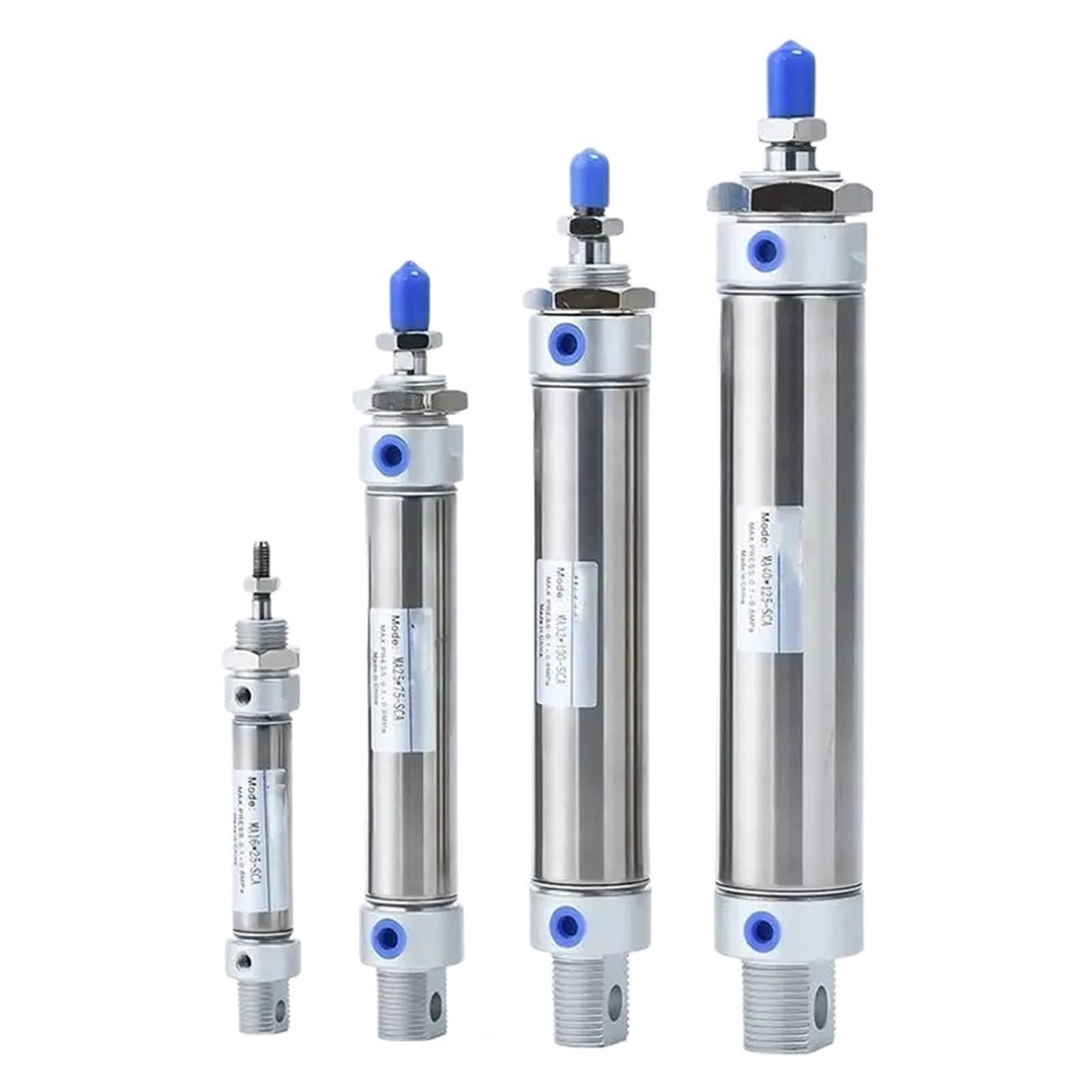 MA16/20/25 Series Stainless Steel Magnetic Ring 25-500mm Stroke Double Acting Small Mini Pneumatic Air Cylinder(Stroke 350mm,Bore 20mm)