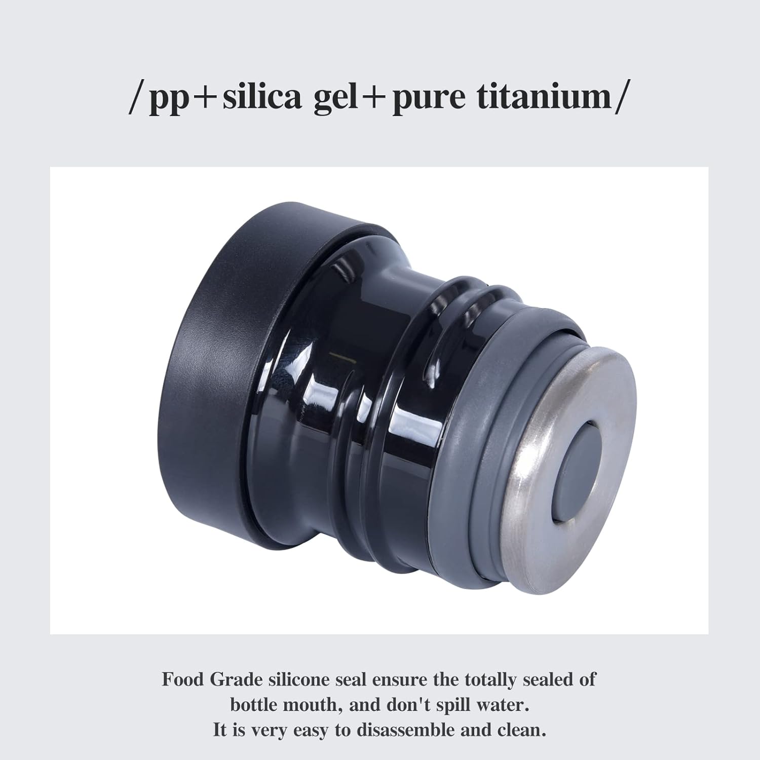 Boundless Voyage Titanium Vacuum Insulated Water Bottle Double Wall Vacuum Cup Outdoor Vacuum Flask, Keeps Hot or Cold (17.2fl oz/510ml) Ti3011D - Image 5