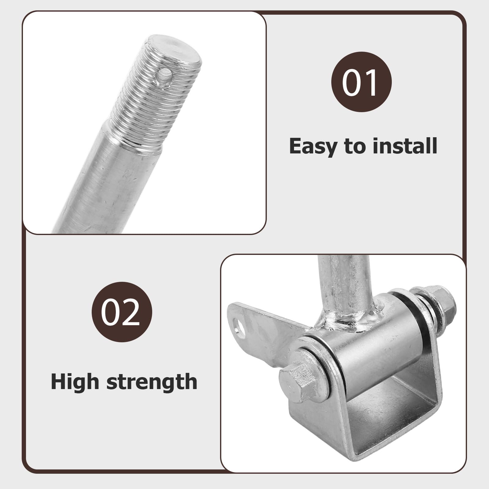 Healvian 1 paire de fusées de direction universelles pour karting et quad - de roue métallique de 17 mm - Accessoires de suspension pour quad et sports d'aventure